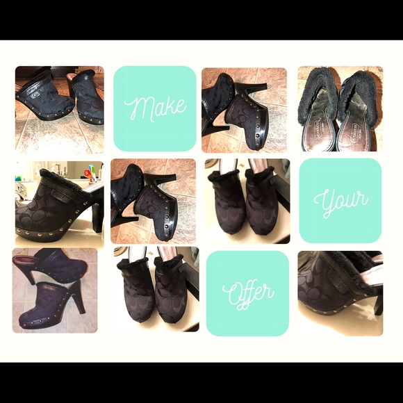 Georgia style black coach mules. Preowned. - Picture 8 of 8